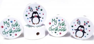 Pinguin Elchgeweih - My first Christmas - MS